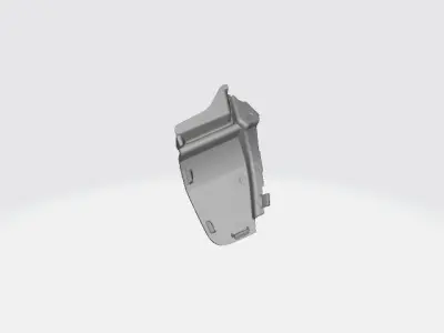 Toyota Starlet Front Bumper Tow cover   2Piece cover 3D print model