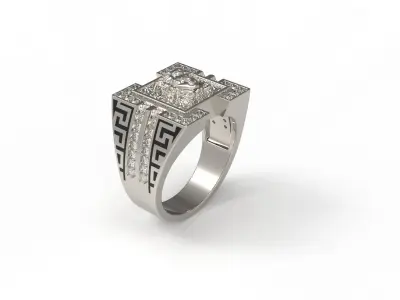 vers fashion ring for man 3D print model