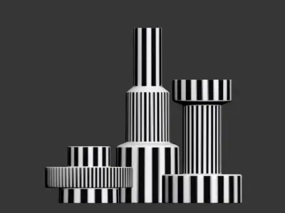KANAYE VASES 3D model