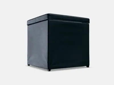 BOSNAS stool with storage Low-poly 3D model