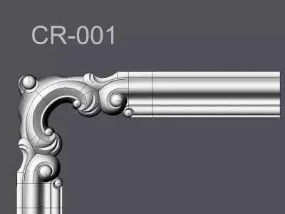 Corner Onlay CR-001 3D model