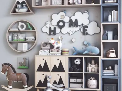 Furniture for nursery 16 3D model