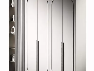 Cabinet furniture Modern minimal composition 3D model