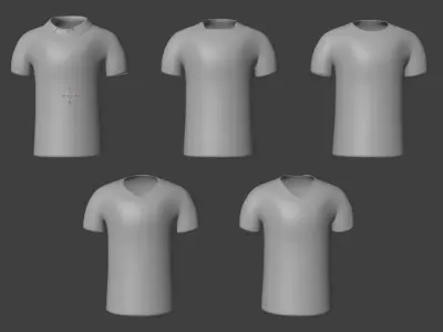 Sport jersey collections 3D model