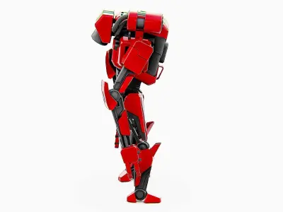 COMBAT DROID K-25 Rigged for Unreal Engine - Unity - MIXAMO  3D model
