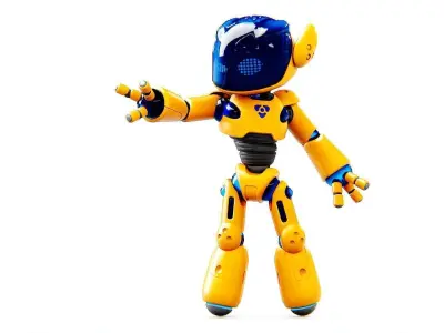 UTILITY BOT MONIKA  Rigged for Unreal Engine - Unity - MIXAMO 3D model