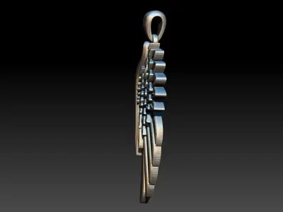 Wing Pendant 3D print model