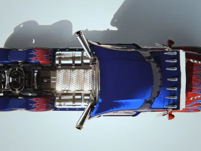 Western Star 5700xe Optimus Prime 3D model