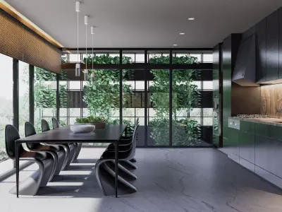 Modern living - A3 3D model