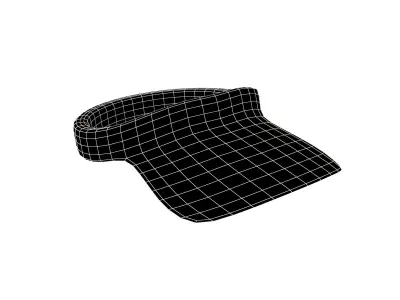 Visor Cap v1 001 Low-poly 3D model