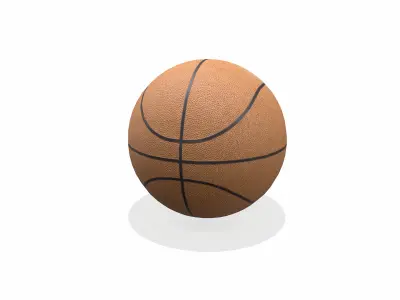 Generic Basketball Low-poly PBR Free low-poly 3D model