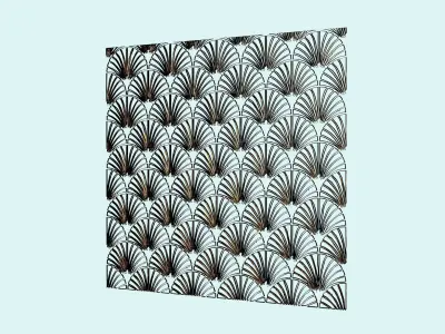 Art deco wall decoration or fireplace screen 3D model