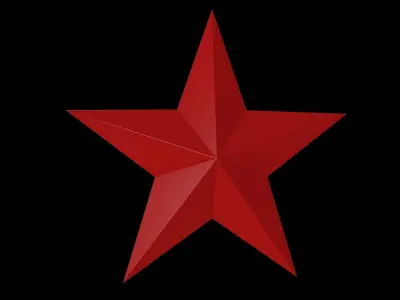 Origami Stars 3D Model Collection