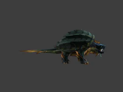 Armored Turtle Beast 3D model