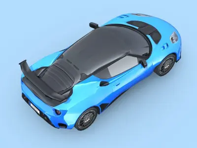 Lotus Evora GT 430 2018 Low-poly 3D model