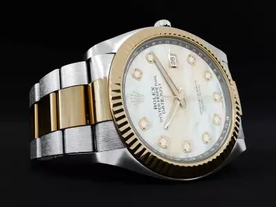 ROLEX Datejust 36 Mother Of Pearls Fluted Oyster 3D model
