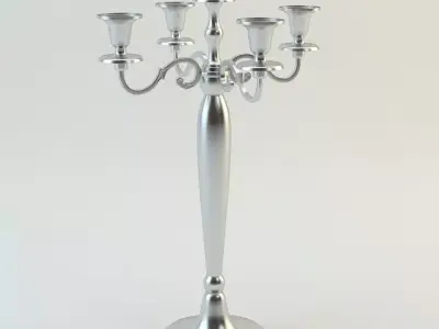 Richmond Interiors - Lovey Pillar Holder 5-lite 3D model