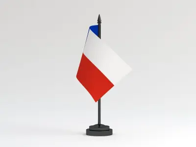 Table Flag Chile 3D model