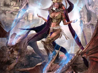 Gargoyle dragon 3D model