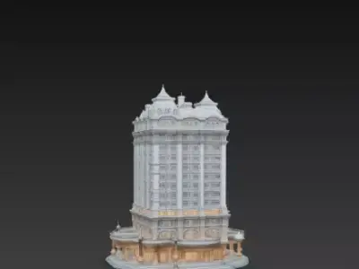 Seven Star Hotel 3D Model 3D print model