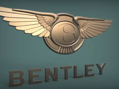 Bentley Car Logo 3D print model