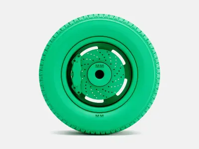 15x8 Torq Thrust D Wheel BFGoodrich Radial Tire 3D print model
