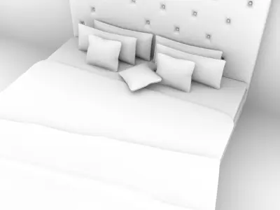 Master Bed 3D model