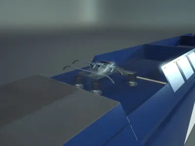 HXD3B Train Engine Low-poly 3D model