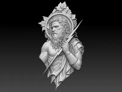 2 Zeus CNC Relief Model 3D print model