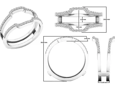 Band Ring 3D print model