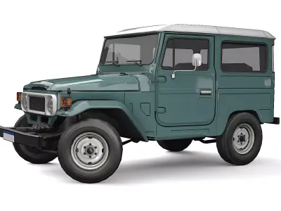 Car FJ Cruiser 1980 Low-poly 3D model