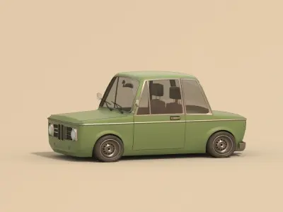 Cartoon car 3D model by saladino