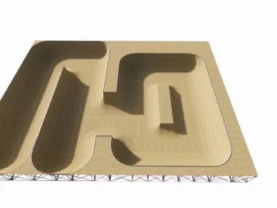 Skatepark-Skate Park PACK 3D model