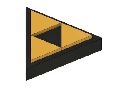 Free Triforce Christmas Tree Topper Free 3D print model