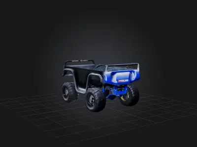 Power Sled Low-poly 3D model