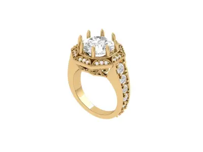 Wedding Ring  3D print model 38