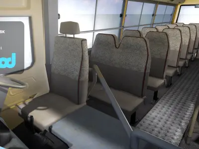 Hk Minibus Green 3D model