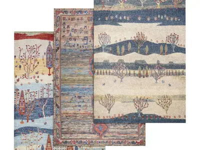 Rug Set 1411 3D model