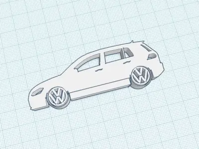 GTI 7 keychain 3D print model