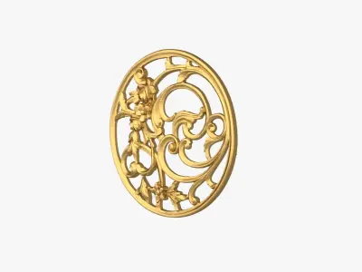 Classic decor ornament 206 3D model
