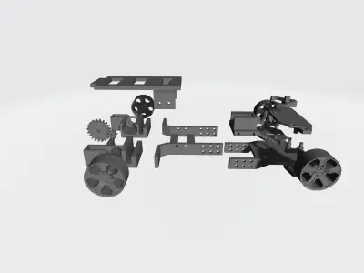 rc car base chassis 3D print model