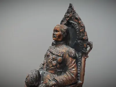 Statue - Chulalongkorn Former King Of Thailand 3D print model