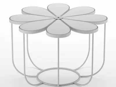 FLOWER SHAPED COCKTAIL TABLE 3D model