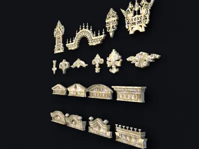 Decorative Columne Collections 3D model