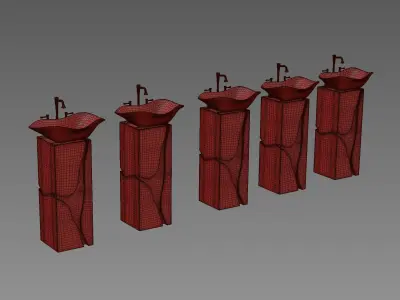 Maison Valentina Luxury Bathrooms Washbasin 3D model