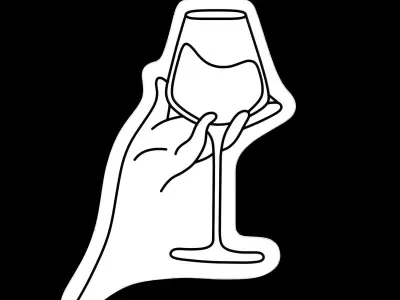 Wine Neon Sign 3D model
