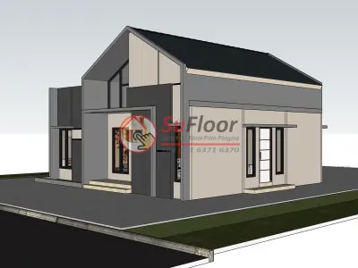 House 10x8m code 504- Sketchup 3D model 3D model 3D model