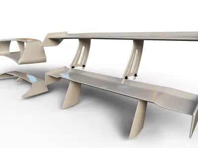 Body kit Mitsubishi Lancer VI Spoiler 3D model