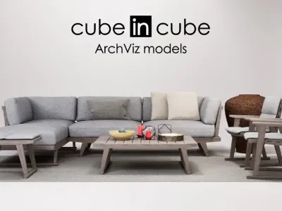 Outdoor collection Gio Unreal Engine 3D model