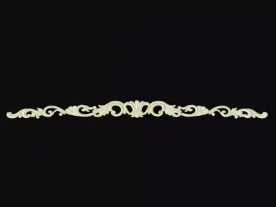 Central decor ornament for furniture 3D model 226